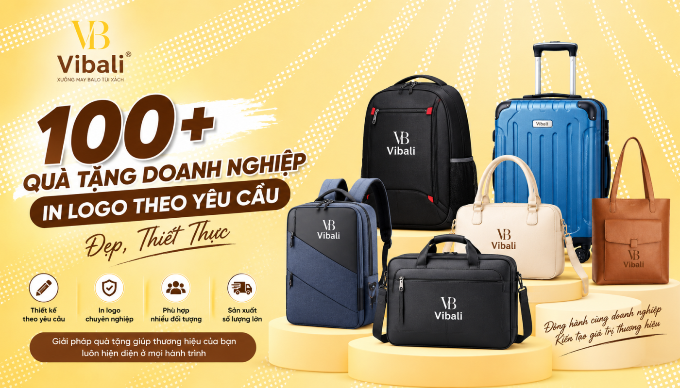 100+ Quà Tặng Doanh Nghiệp In Logo Theo Yêu Cầu Đẹp, Thiết Thực 100+ quà tặng doanh nghiệp in logo theo yêu cầu gồm balo, túi xách, cặp laptop, túi du lịch và vali dành cho khách hàng, đối tác, nhân viên.