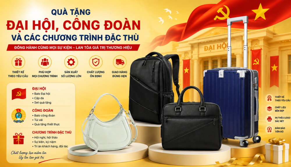 Quà Tặng Doanh Nghiệp TPHCM – Mẫu Đẹp, In Logo Theo Yêu Cầu Quà tặng công đoàn thiết kế theo yêu cầu, phù hợp cho các chương trình tri ân và hoạt động dành cho người lao động.