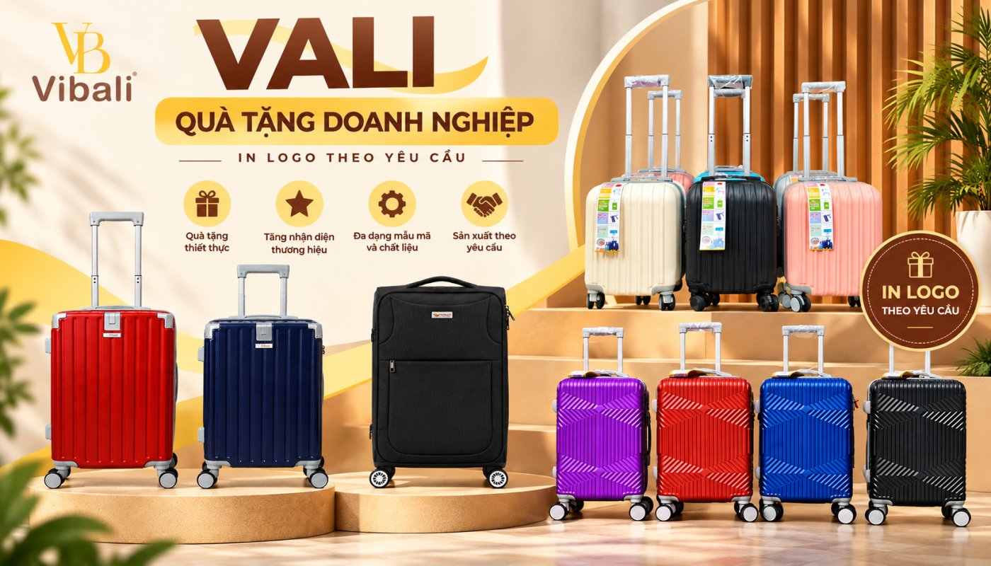 Vali Quà Tặng Doanh Nghiệp In Logo - 7 Mẫu Vali Đẹp, Theo Yêu Cầu Vali quà tặng doanh nghiệp in logo theo yêu cầu.
