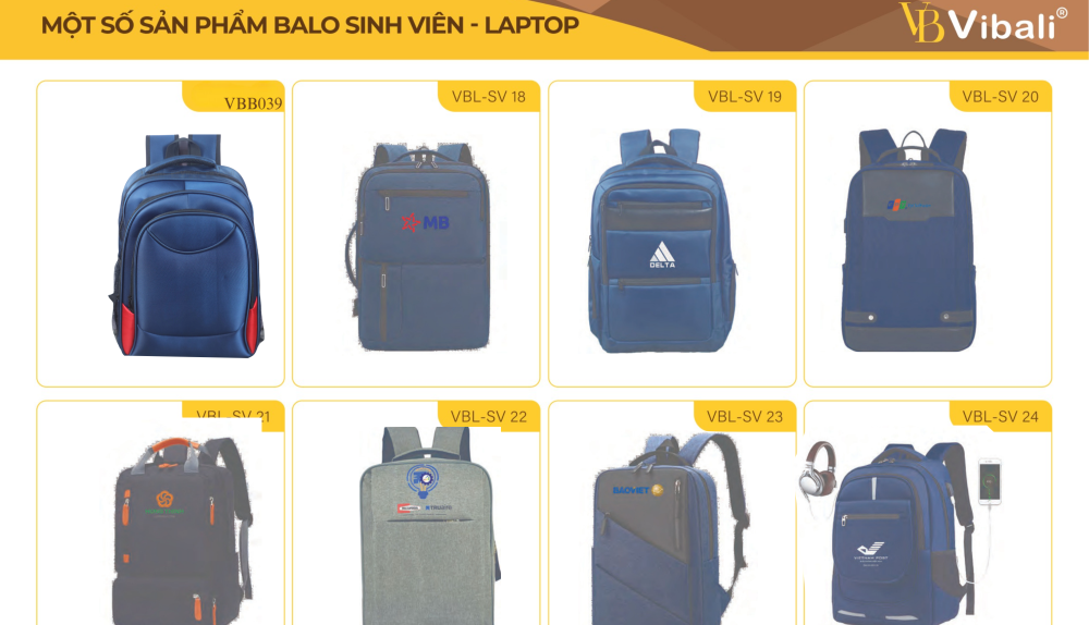 Balo Học Sinh – 7 Mẫu Đẹp Từ Xưởng Sản Xuất Vibali Balo học sinh sinh viên thiết kế sản xuất theo yêu cầu