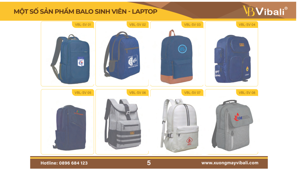 Balo Học Sinh – 7 Mẫu Đẹp Từ Xưởng Sản Xuất Vibali Balo học sinh sinh viên thiết kế sản xuất theo yêu cầu